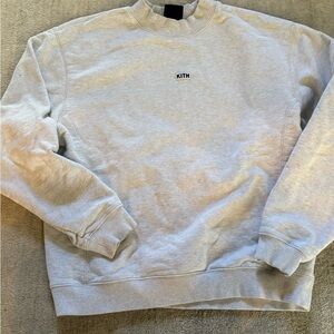 Kith Gray Crewneck Sweater Classic Design